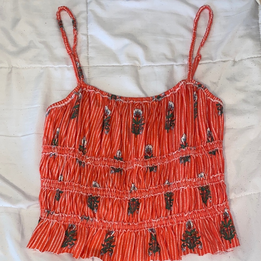 Free People Coral Top